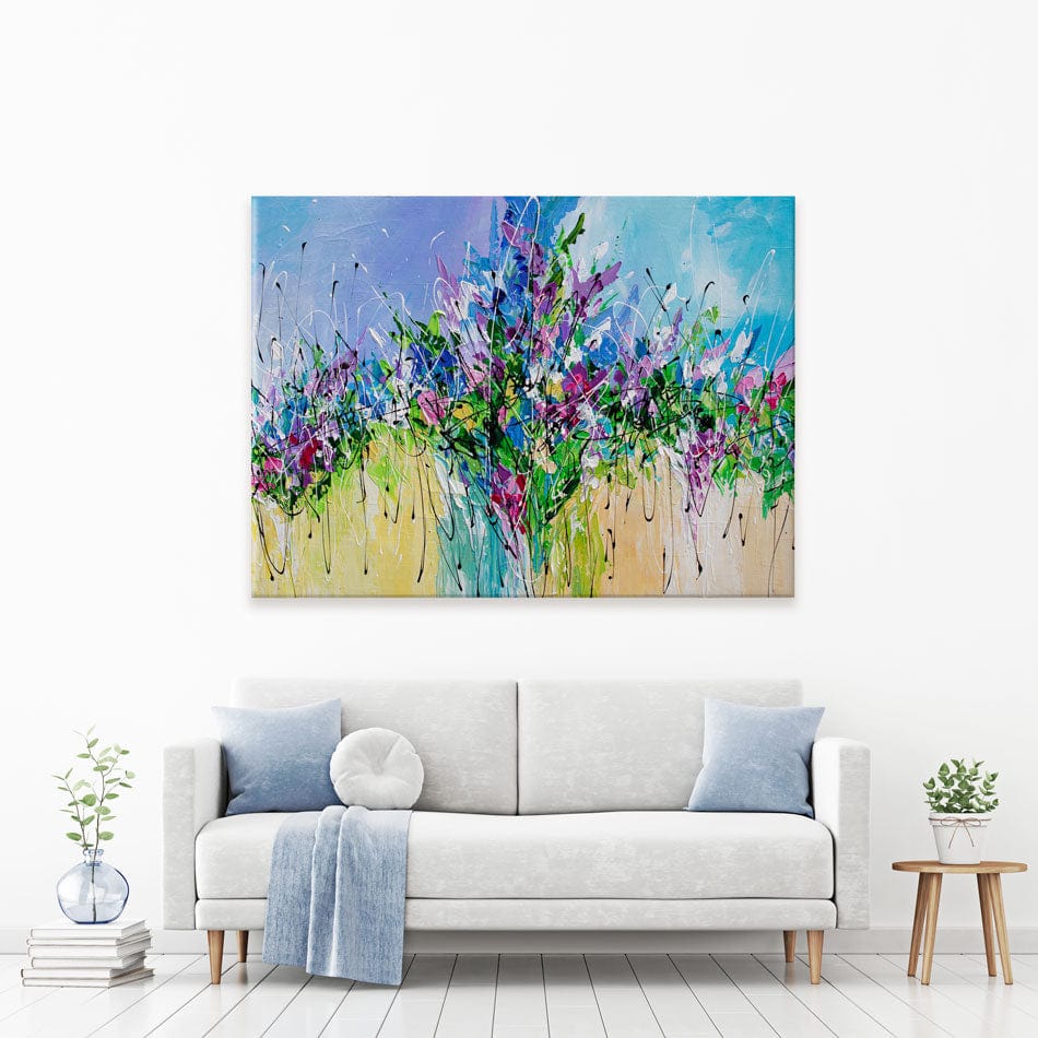 Palette Knife Florals Canvas Print wall art product Olga Tkachyk