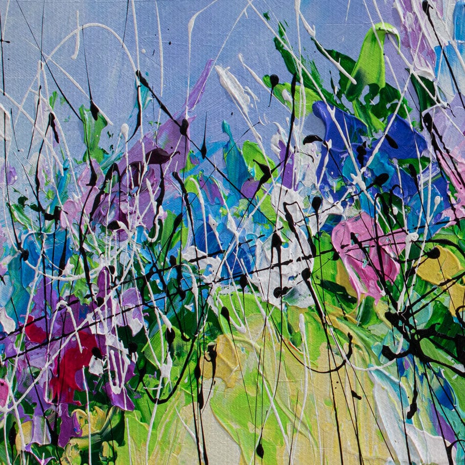 Palette Knife Florals Canvas Print wall art product Olga Tkachyk