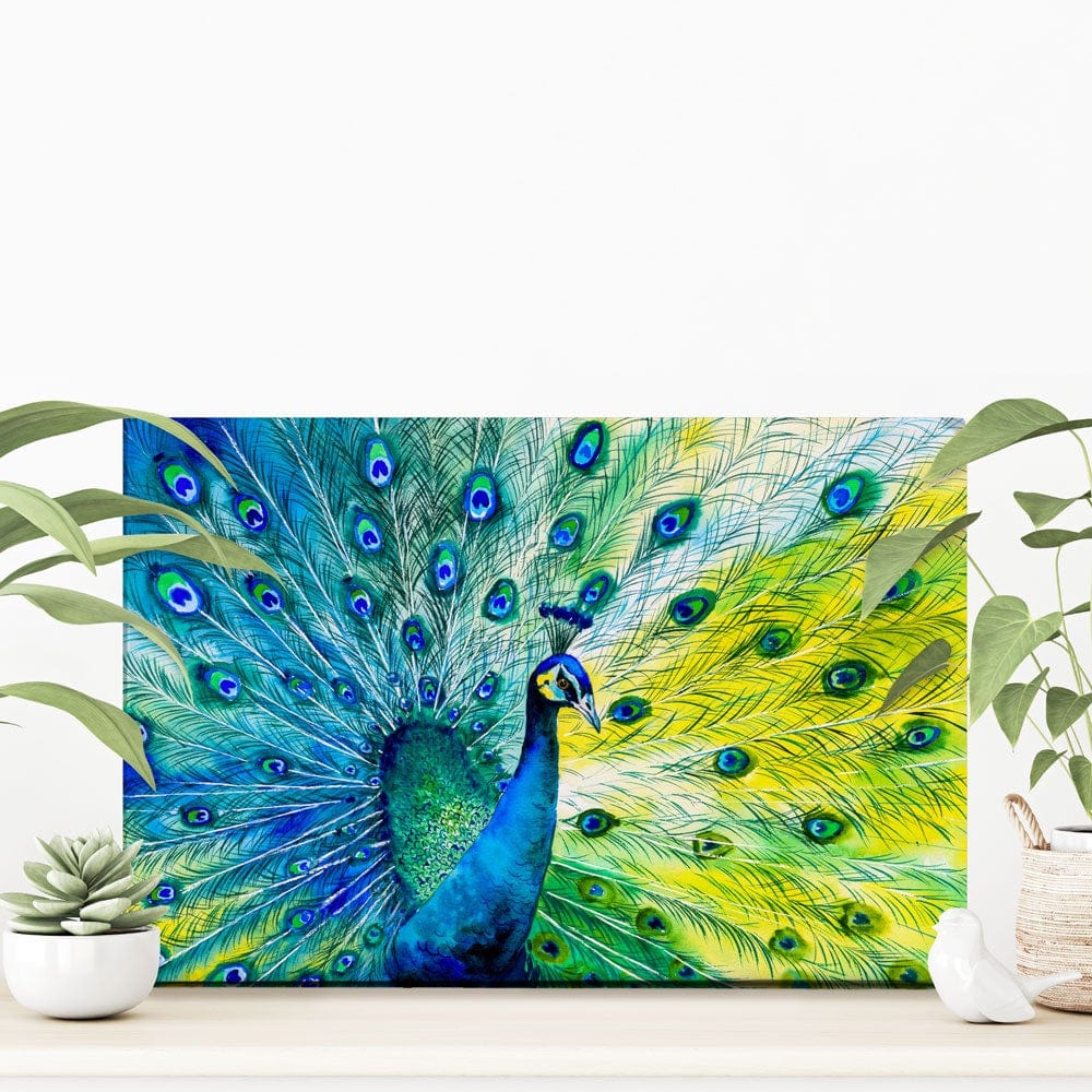 Peacock Power Canvas Print wall art product CYC / Shutterstock