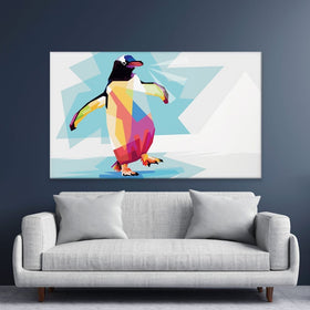 Penguin On Ice Canvas Print wall art product Tasmad Graphics / Shutterstock