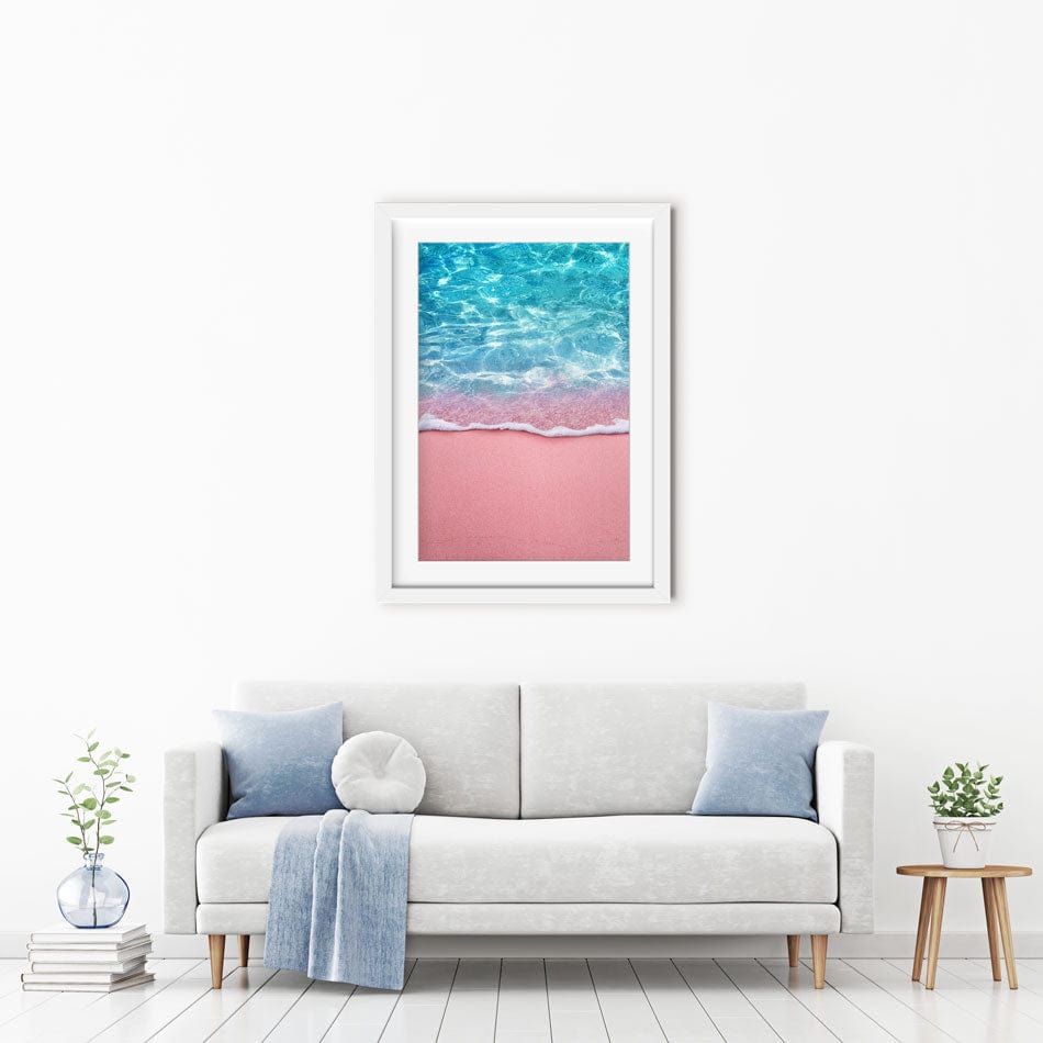 Pink Sands Framed Art Print wall art product OHishiapply / Shutterstock