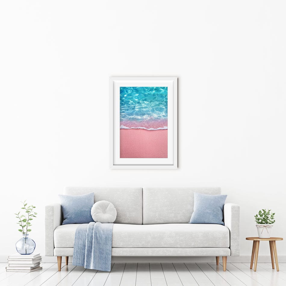 Pink Sands Framed Art Print wall art product OHishiapply / Shutterstock