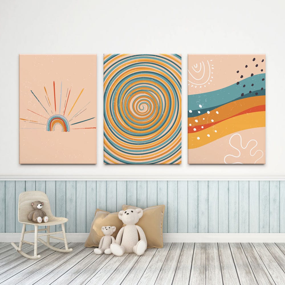 Pop Art Boho Trio Canvas Print wall art product Ichpochmak / Shutterstock