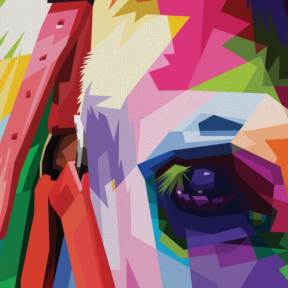 Pop Art Horse Canvas Print wall art product rainbow zoo / Shutterstock