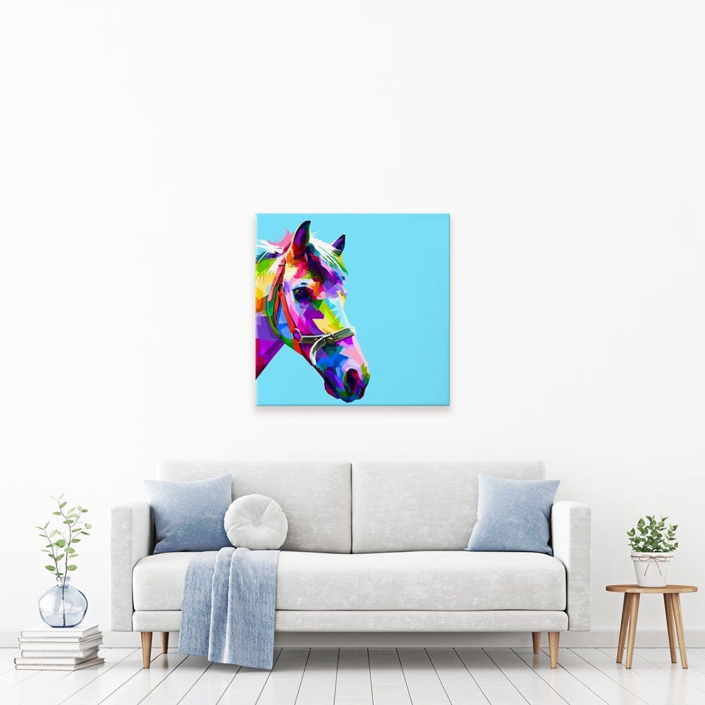 Pop Art Horse Canvas Print wall art product rainbow zoo / Shutterstock