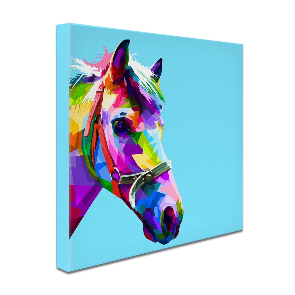 Pop Art Horse Canvas Print wall art product rainbow zoo / Shutterstock