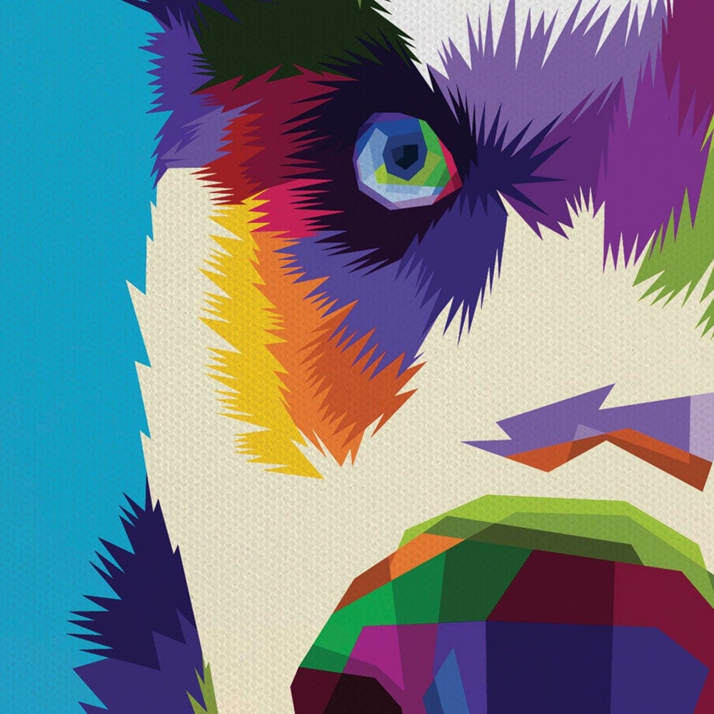 Pop Art Husky Canvas Print wall art product rainbow zoo / Shutterstock