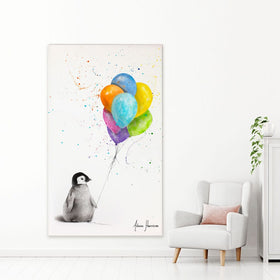 Positive Penguin Canvas Print wall art product Ashvin Harrison