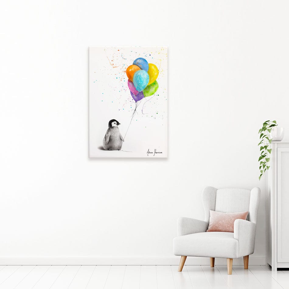 Positive Penguin Canvas Print wall art product Ashvin Harrison