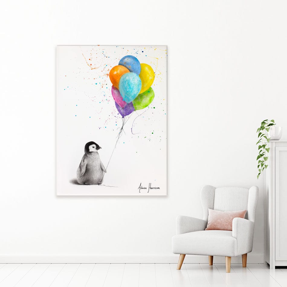 Positive Penguin Canvas Print wall art product Ashvin Harrison