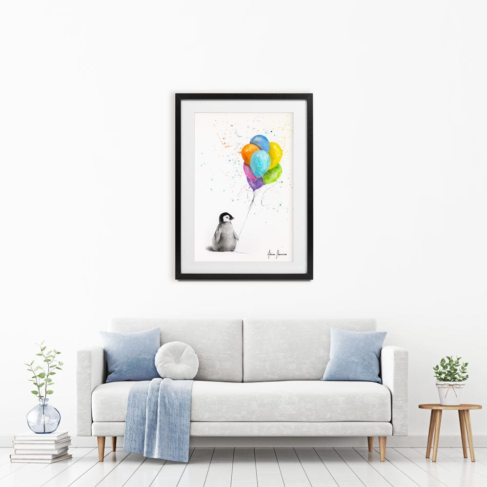 Positive Penguin Framed Art Print wall art product Ashvin Harrison