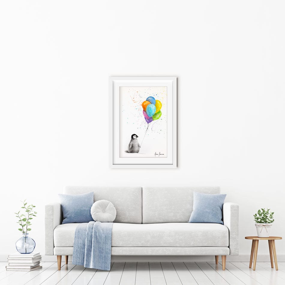 Positive Penguin Framed Art Print wall art product Ashvin Harrison