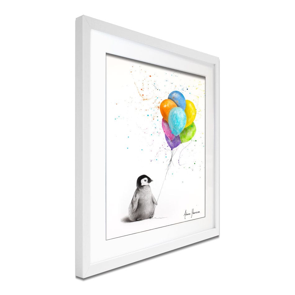Positive Penguin Framed Art Print wall art product Ashvin Harrison