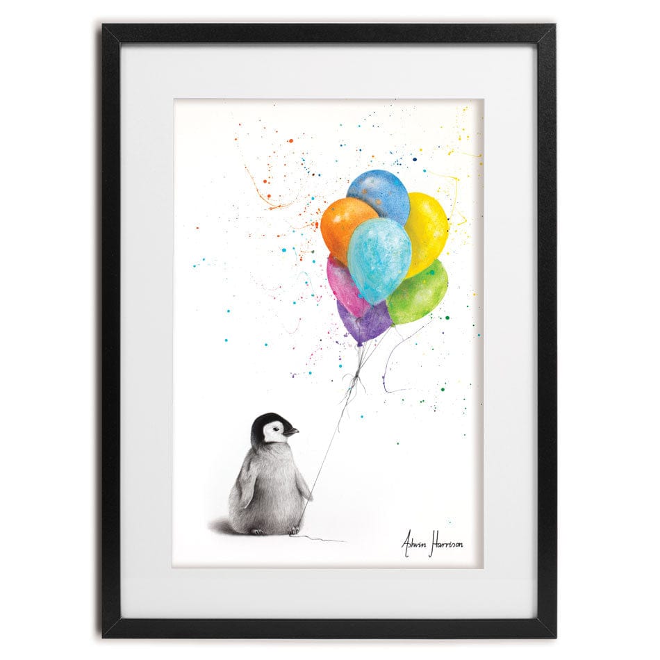 Positive Penguin Framed Art Print wall art product Ashvin Harrison