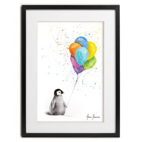 Positive Penguin Framed Art Print wall art product Ashvin Harrison