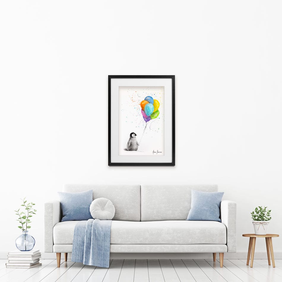 Positive Penguin Framed Art Print wall art product Ashvin Harrison