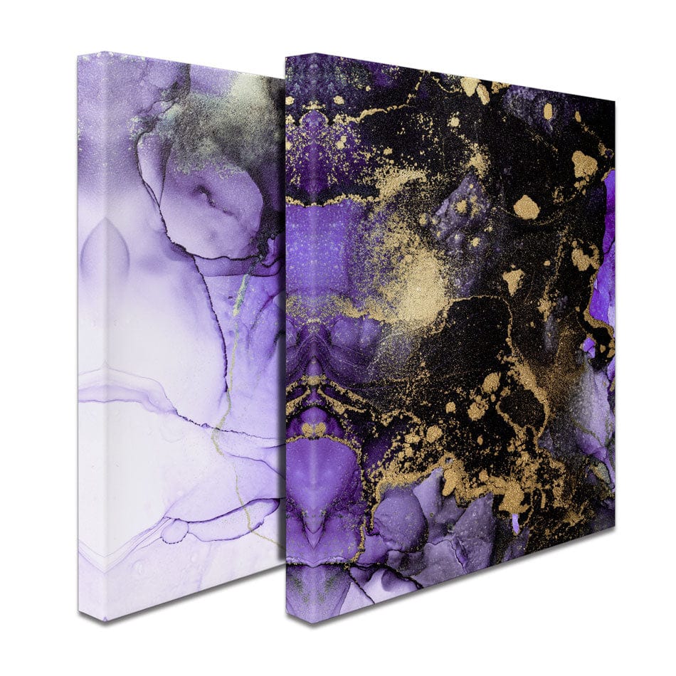 Pretty Purple Marble Duo Canvas Print wall art product Blue Planet Studio / Shutterstock