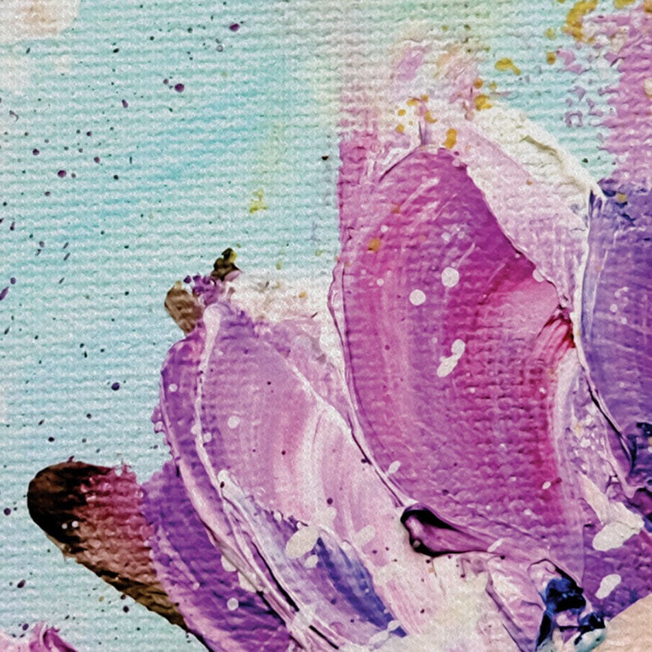 Purple And Yellow Floral Canvas Print wall art product Valenty / Shutterstock