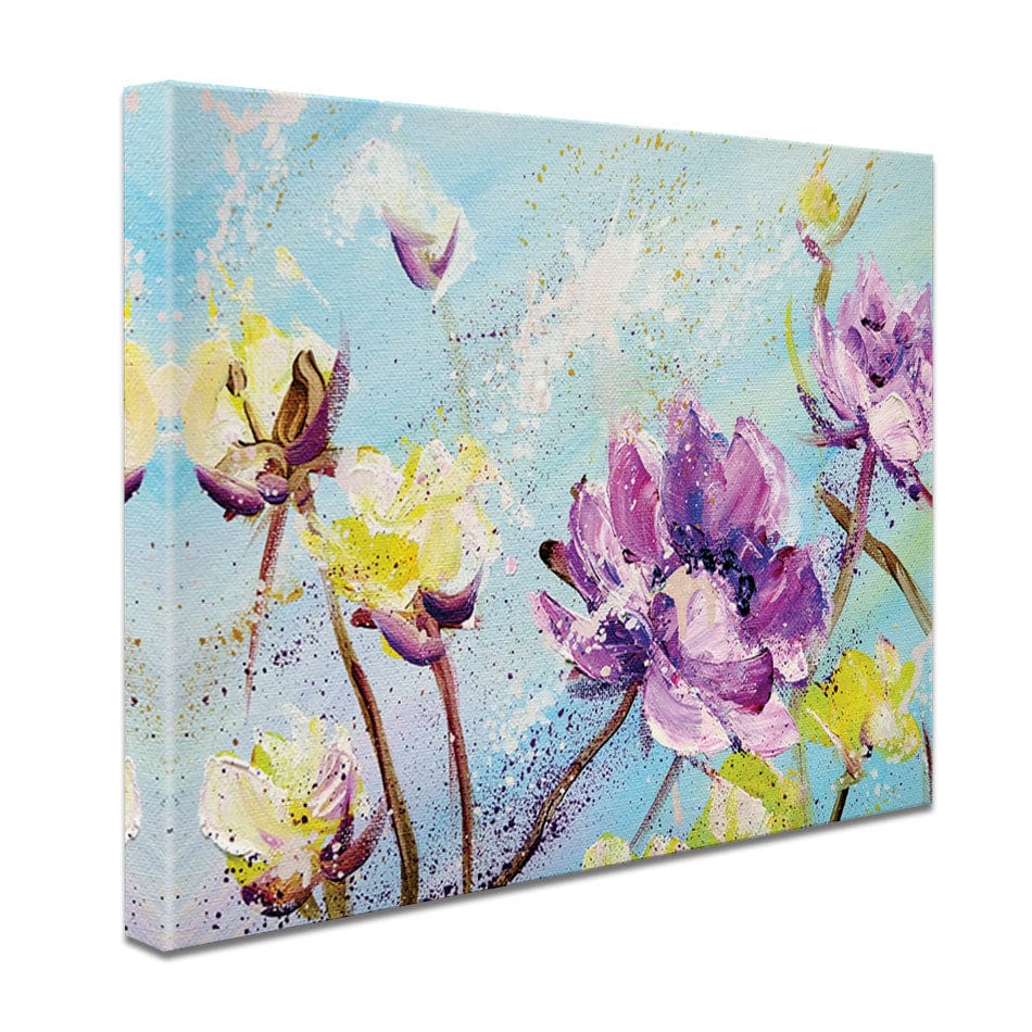 Purple And Yellow Floral Canvas Print wall art product Valenty / Shutterstock