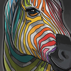 Rainbow Zebra Canvas Print