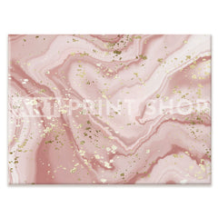 Rose Marble Speckles Canvas Print