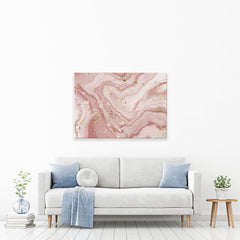 Rose Marble Speckles Canvas Print