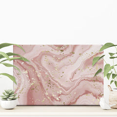 Rose Marble Speckles Canvas Print