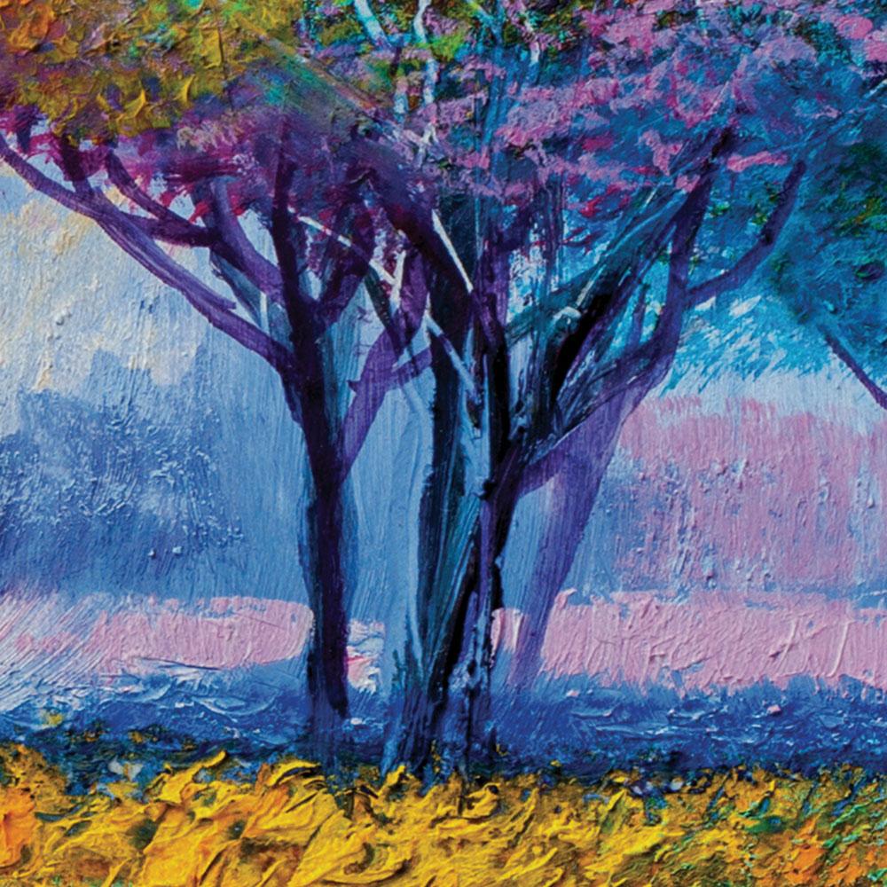 Round Trees Oil Painting Canvas Print wall art product S-BELOV / Shutterstock