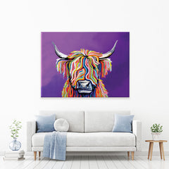 Scottish Coo Canvas Print