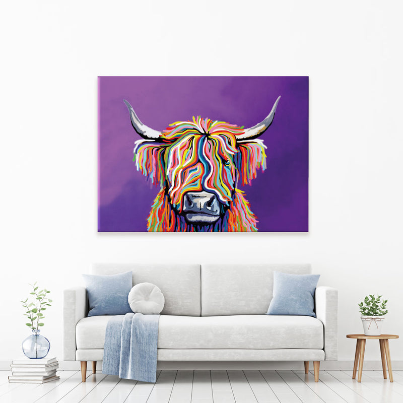Scottish Coo Canvas Print