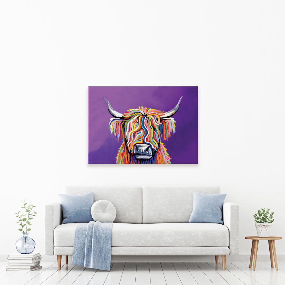 Scottish Coo Canvas Print