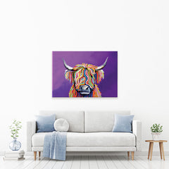 Scottish Coo Canvas Print