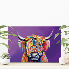 Scottish Coo Canvas Print