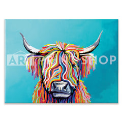Scottish Cow Canvas Print