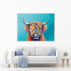 Scottish Cow Canvas Print