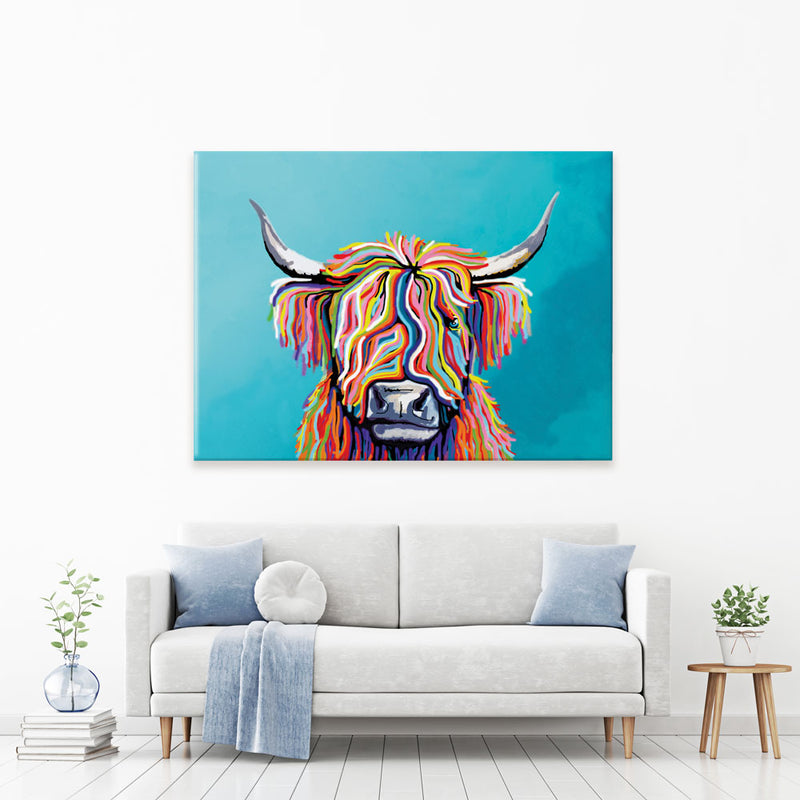 Scottish Cow Canvas Print