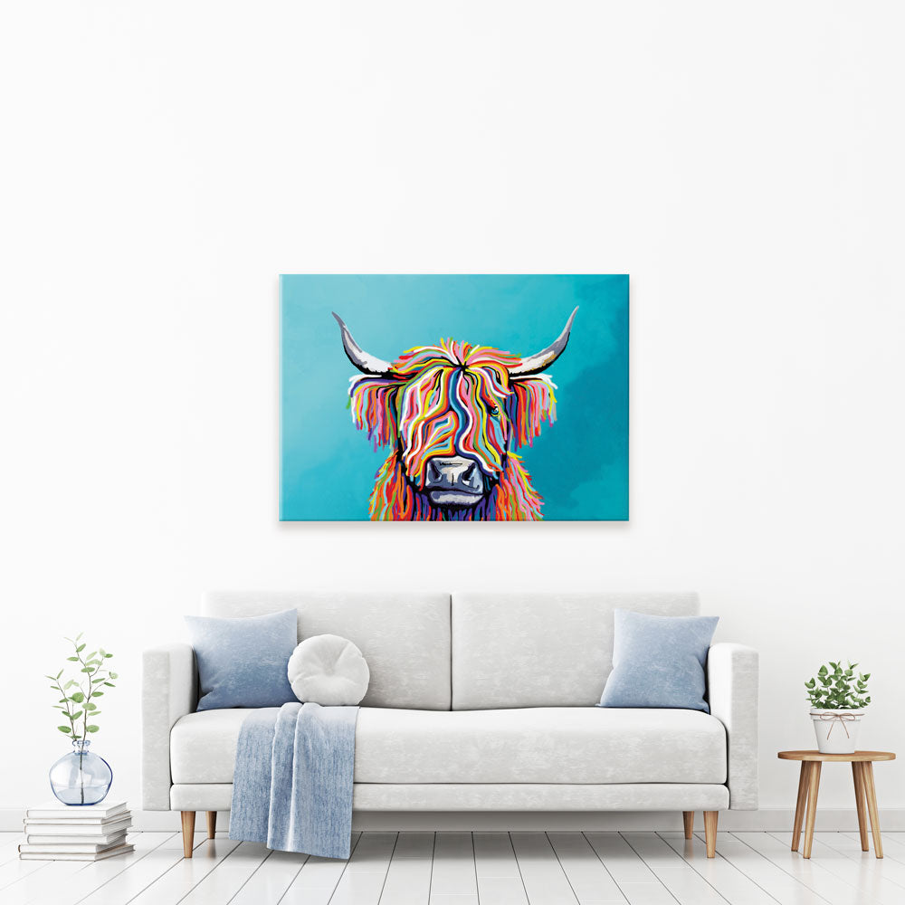 Scottish Cow Canvas Print