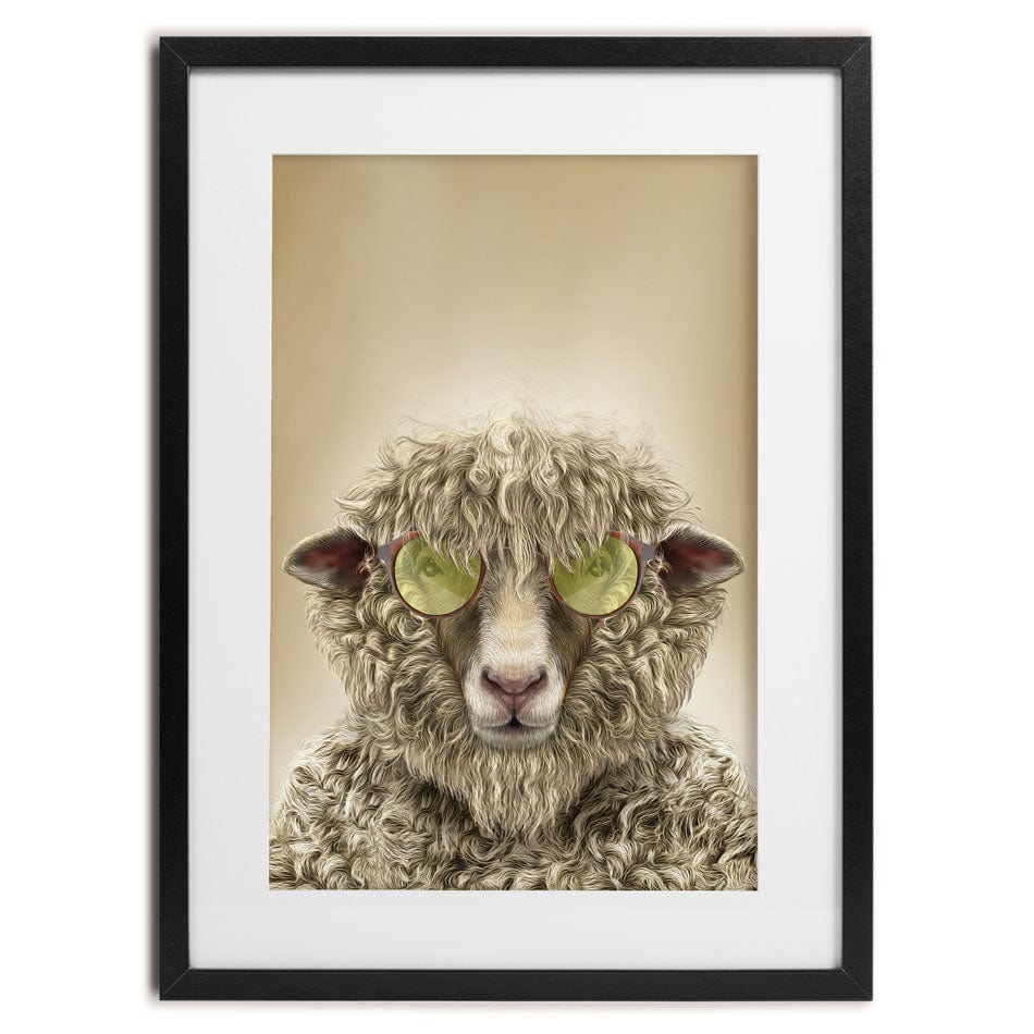 Simon Sheep Framed Art Print wall art product Fahad Tariq / Shutterstock