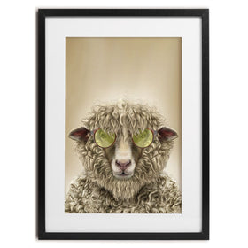 Simon Sheep Framed Art Print wall art product Fahad Tariq / Shutterstock