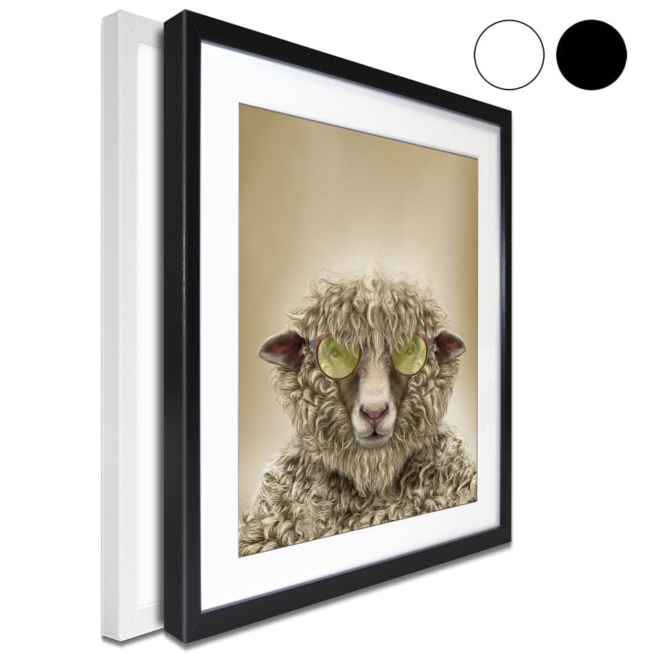 Simon Sheep Framed Art Print wall art product Fahad Tariq / Shutterstock