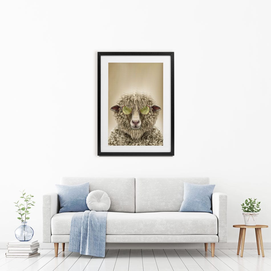 Simon Sheep Framed Art Print wall art product Fahad Tariq / Shutterstock