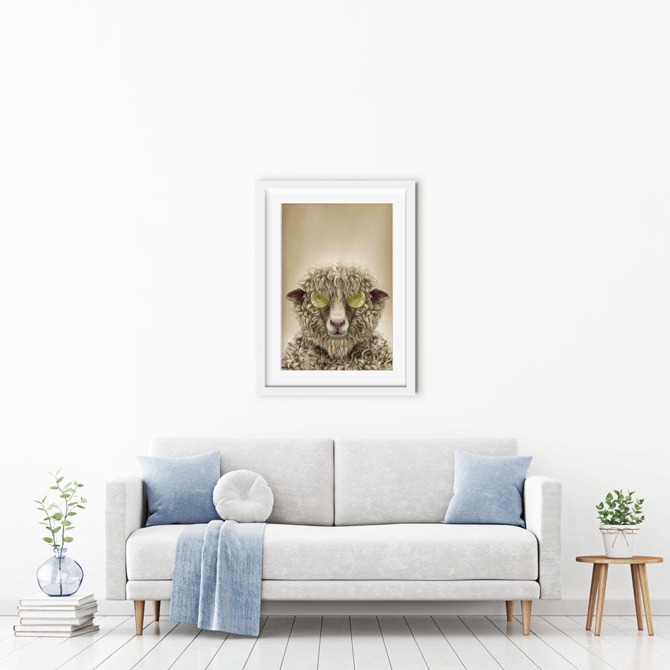 Simon Sheep Framed Art Print wall art product Fahad Tariq / Shutterstock