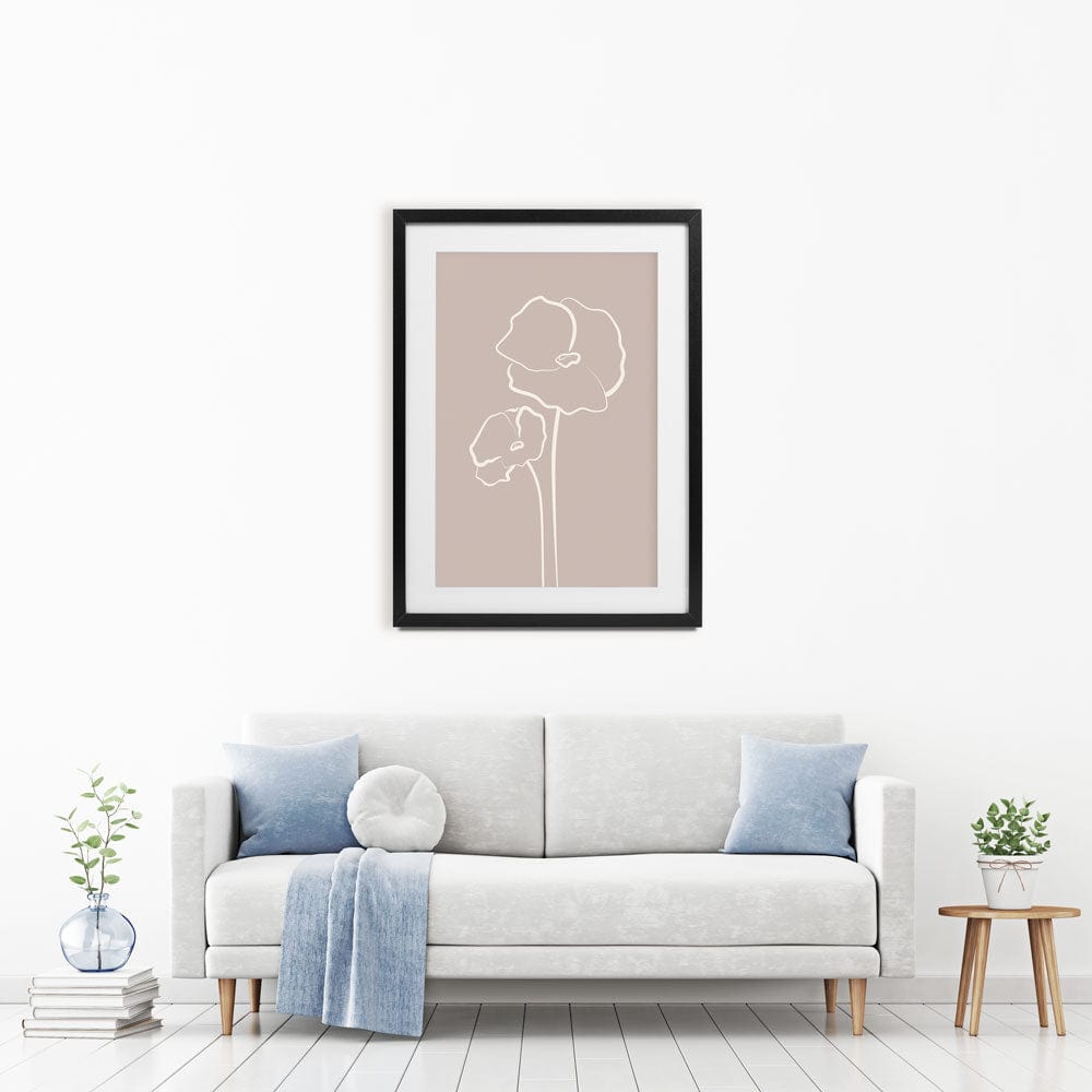 Simple Flowers Framed Art Print wall art product Gudeleva Nadezda / Shutterstock