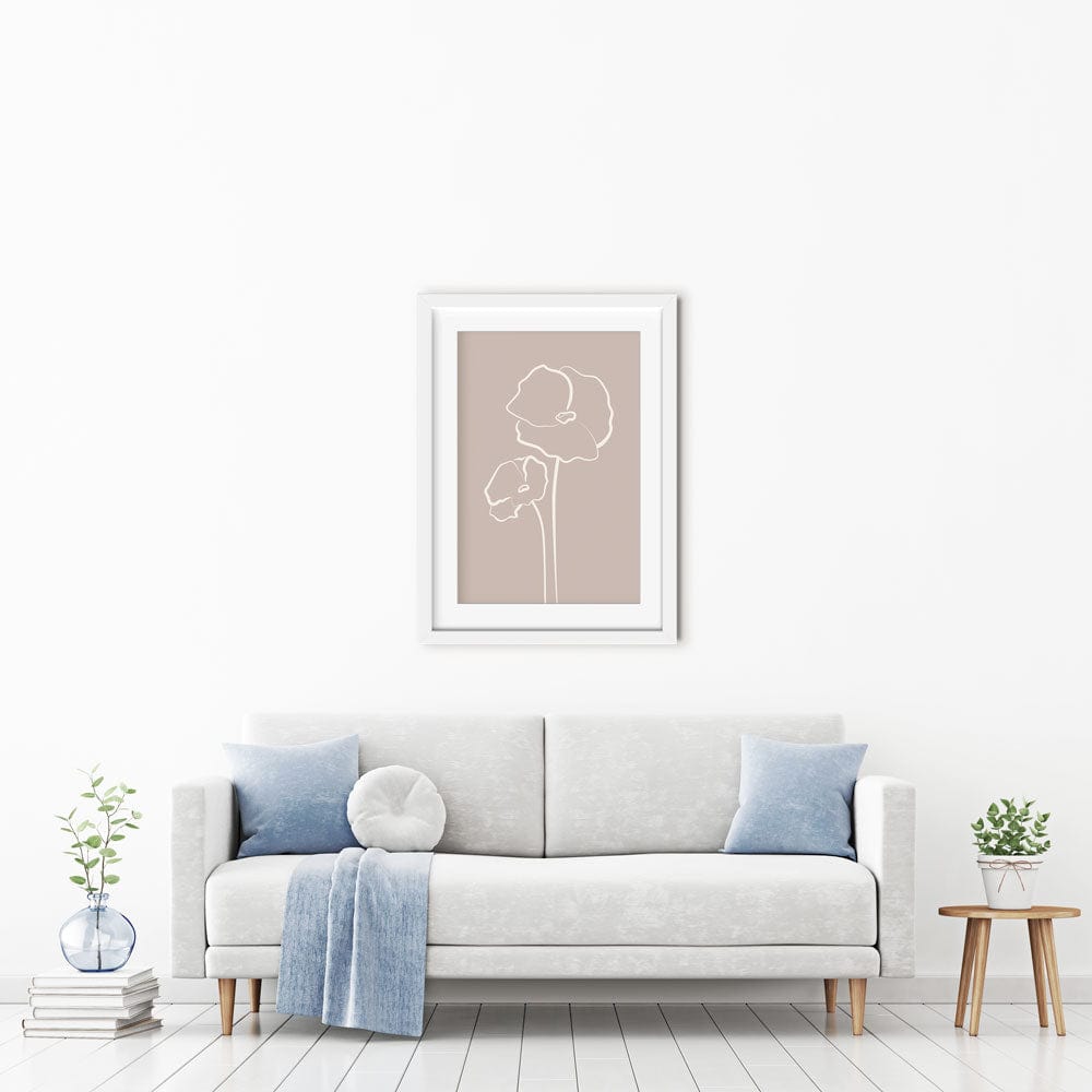 Simple Flowers Framed Art Print wall art product Gudeleva Nadezda / Shutterstock