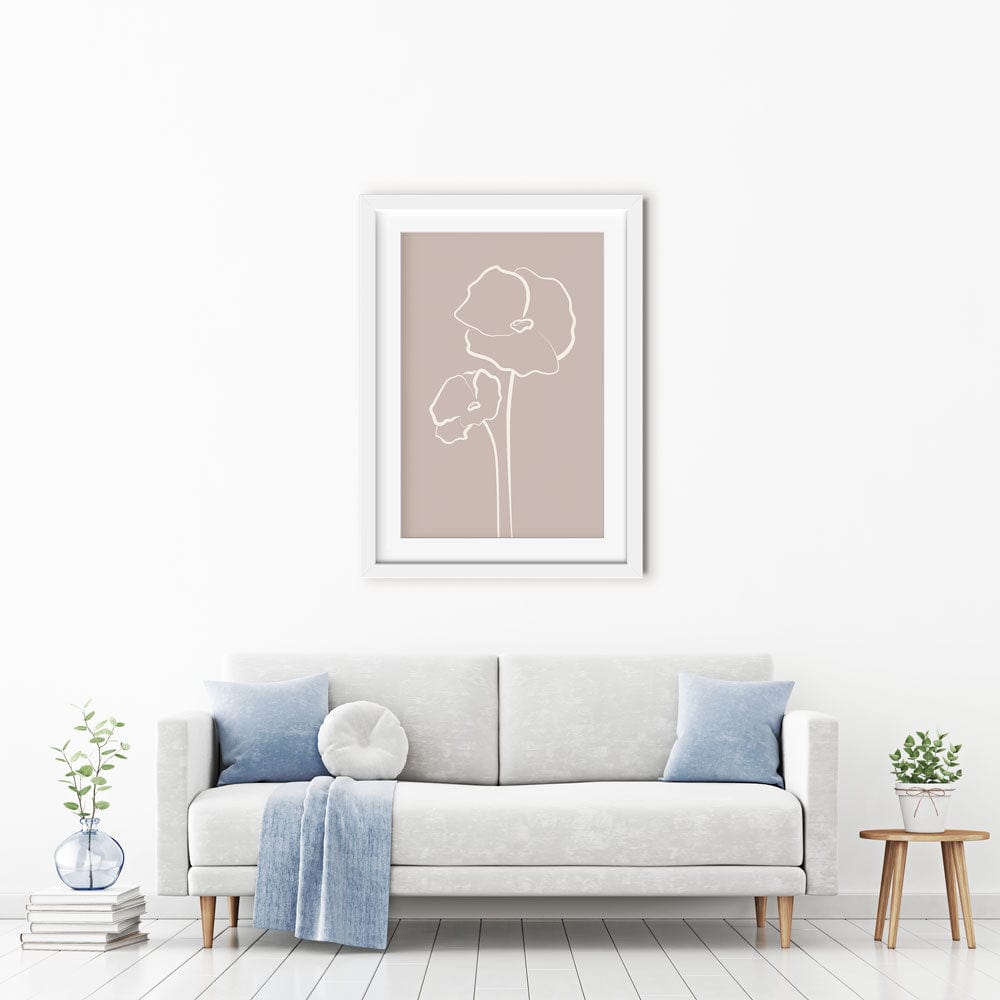 Simple Flowers Framed Art Print wall art product Gudeleva Nadezda / Shutterstock