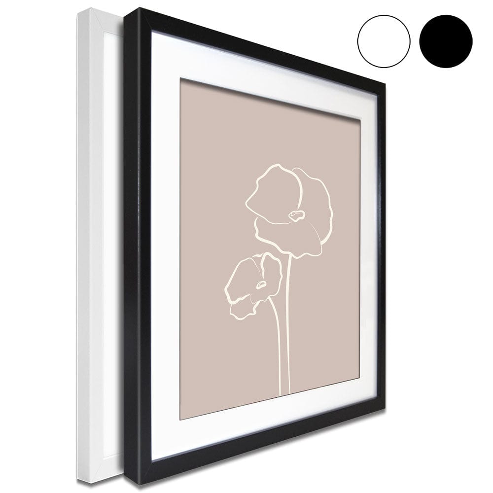 Simple Flowers Framed Art Print wall art product Gudeleva Nadezda / Shutterstock