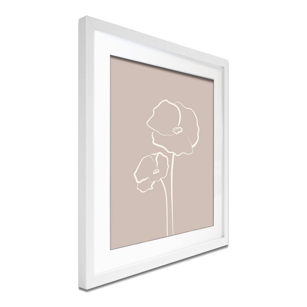 Simple Flowers Framed Art Print wall art product Gudeleva Nadezda / Shutterstock