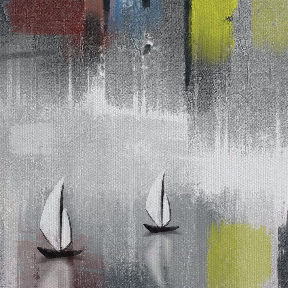 Skyscrapers And Sailboats Canvas Print wall art product Tim Kats / Shutterstock