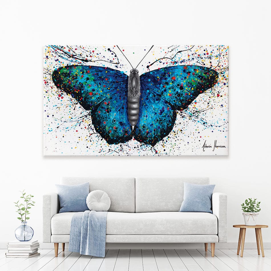 Sparkling City Butterfly Canvas Print wall art product Ashvin Harrison