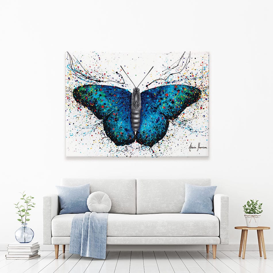 Sparkling City Butterfly Canvas Print wall art product Ashvin Harrison